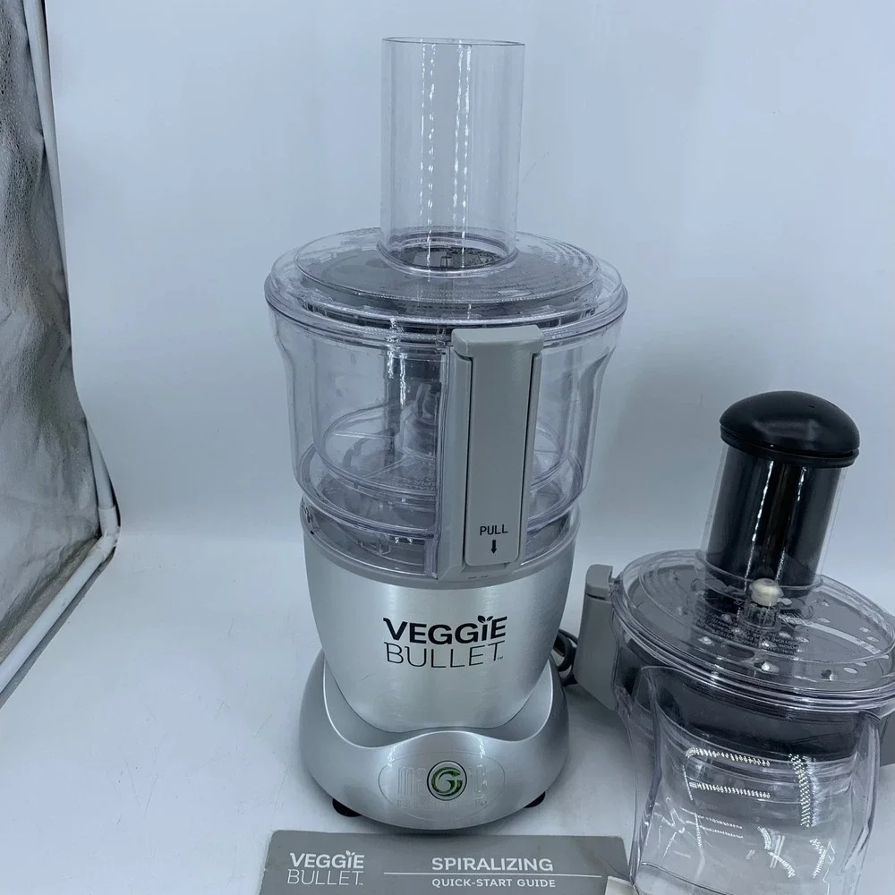 Veggie Bullet VB-101 Electric Spiralizer Food Processor Complete Manuals Tested